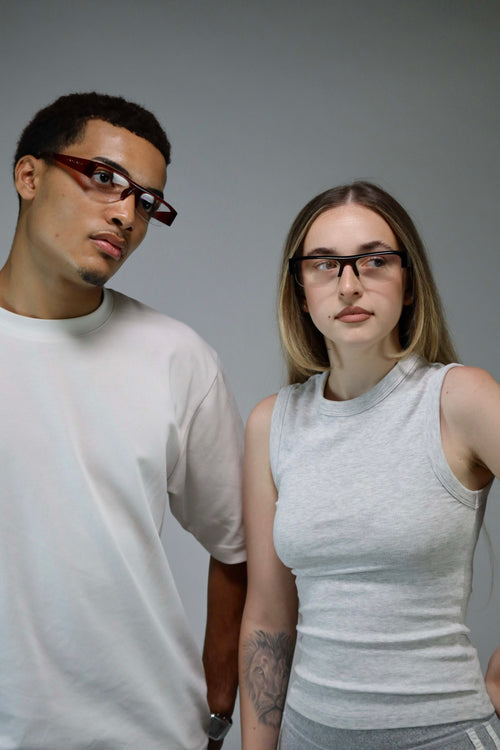 Lex square sunglasses, front view