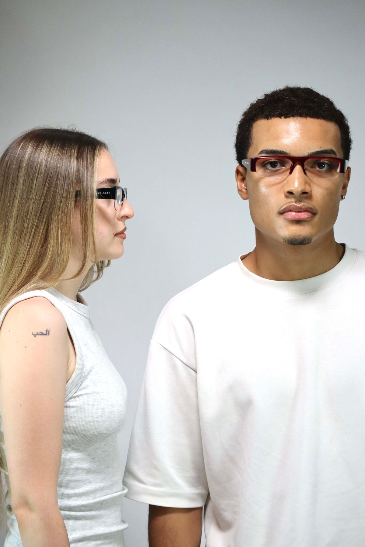 Lex square sunglasses, side profile